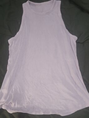 Lululemon Large Ribbed Softreme Light Purple Tank